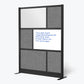 Workflow Modular Wall Room Divider System - Black Frame - 53" x 70" Starter Wall with Whiteboard
